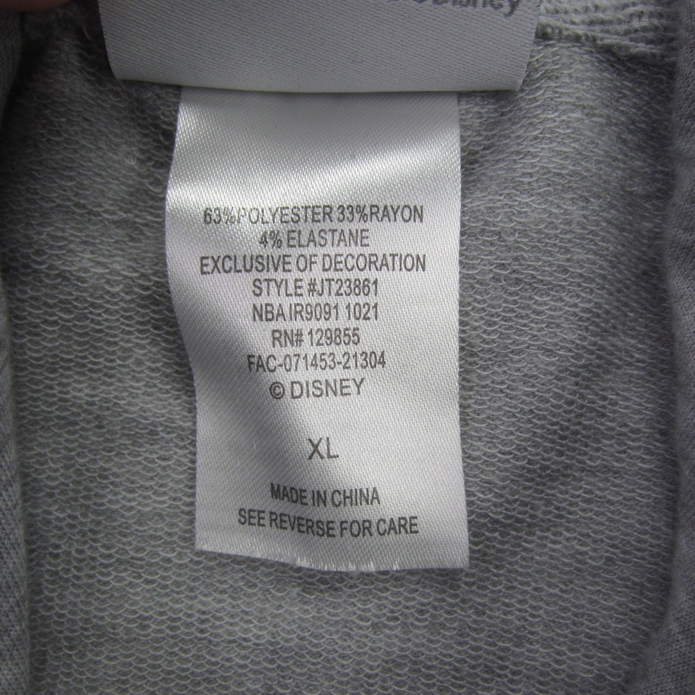 Disney Walt Disney World Hoodie Womens XL Gray Rainbow‎ Graphic Cropped - Picture 12 of 14